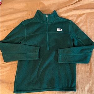 The North Face Men's Teal Zip-Up Sweater